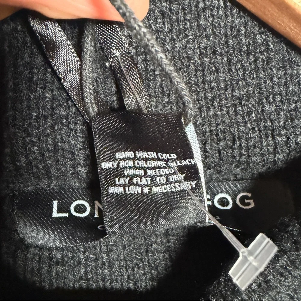 London Fog Oversized Draped Cardigan Poncho Equestrian Academia Quiet Luxury